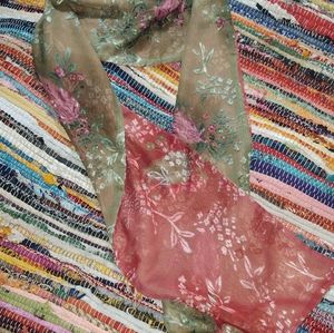 Caron Miller double sided scarf approx 70x9